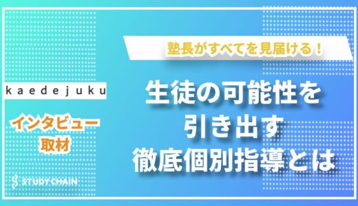 楓塾の徹底個別指導とは？オンラインと対面を融合した新しい学びの形