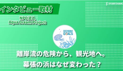 海辺の安全と環境保護を両立。幕張の浜を守るNPO法人Aqua Dream Project