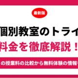 個別教室のトライの料金を徹底解説！他塾と比較しながら紹介！実際の口コミ評判も