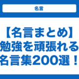【名言まとめ】勉強を頑張れる名言集200選！