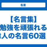 【名言集】勉強を頑張れる偉人の名言60選！