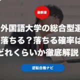 神田外国語大学の総合型選抜は落ちる？落ちる確率はどれくらいか徹底解説！