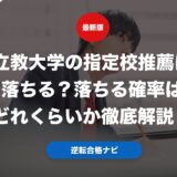 立教大学の指定校推薦は落ちる？落ちる確率はどれくらいか徹底解説！